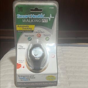 Walking Fit Heart Rate Smartwatch - Black